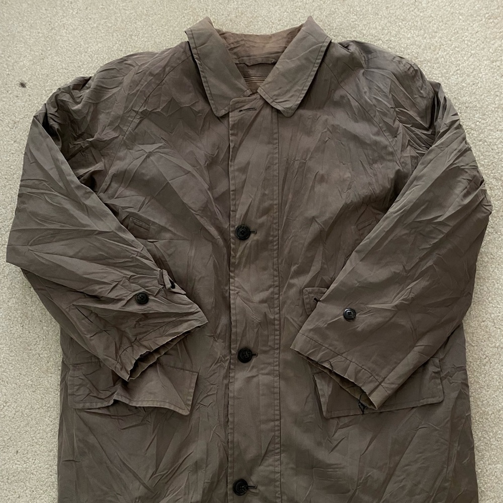 Vintage Burberry Trench Rain Coat Size Large